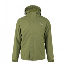 Kurtka męska 3w1 Bergson ECOVERSE STX OLIVE
