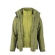 Kurtka męska 3w1 Bergson ECOVERSE STX OLIVE