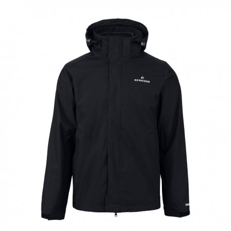 Kurtka męska 3w1 Bergson ECOVERSE STX Black