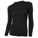 Koszulka damska Brubeck ACTIVE WOOL czarny